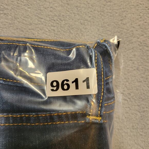 Old Navy Jeans Womans 10 Blue Sweetheart Boot Cut Distressed Stretch - Picture 13 of 13